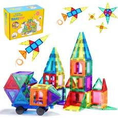 Brinquedos de blocos de montar Magnetos 65pçs e 130pçs