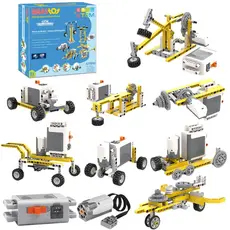 Brstoy STEM Blocos de Construção de Engenharia Educacional 50 em 1 com Motor,180Pecas