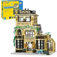BRASTOY Blocos de Montar Café na Cidade com Iluminação - Brinquedo Educativo BRASKTOYS (6+ Anos)