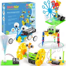 Kit de brinquedos robóticos científicos STEM 6 em 1 e 5 em 1
