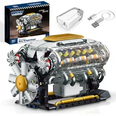 BRASTOY Novo brinquedo de construção com motor V8 692 peças