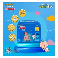Fralda Turma da Mônica Baby Mega XG 42 Un - Alta Absorção + Conforto 12 Horas