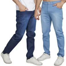 Calças Jeans Masculina Slim com Elastano – Kit Completo
