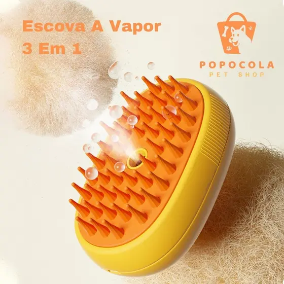 Escova Para Gatos E Cães A Vapor 3 Em 1 Pente Steam-Autolimpante Escova Vaporizador Pente de Remoção