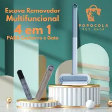 Escova Removedor 4 em 1de Pelos Cachorro Gato Multifuncional Roupas Remoção De Pó