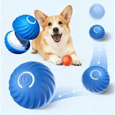 Bola Interativa Inteligente USB – Corre Sozinha! Ideal p/ Cães e Gatos, Anti-Estresse