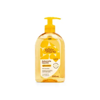 Sabonete Líquido Bebê Cimed João e Maria Glicerina 200ml
