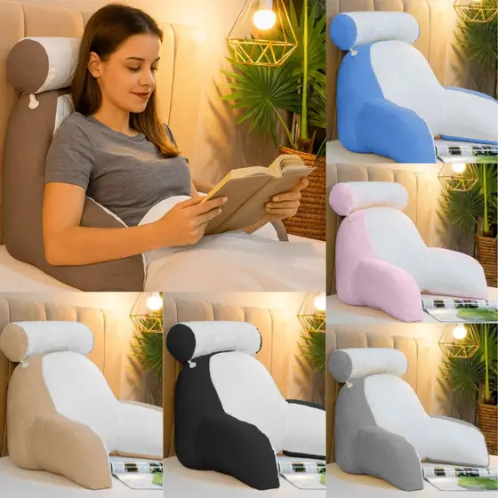 Travesseiro Ergonômica Multiuso Suporte Apoio Lombar Versátil