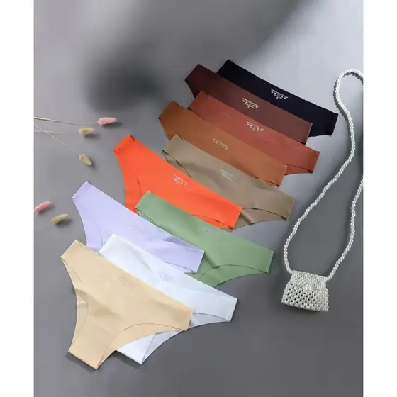 Kit 10 Calcinhas Tanga Conforto Sem Costura Corte A Laser e Não Marca