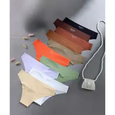Kit 10 Calcinhas Tanga Conforto Sem Costura Corte A Laser e Não Marca
