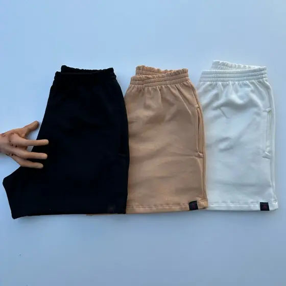 Short feminino Bermuda moletom feminino short moletom  com bolso Short curto malha algodão tendencia bermuda crossfit
