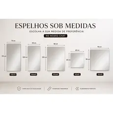 Espelho Grande Retangular Para Parede/ Maquiagem/ Banheiro/Espelho Para Barbearia.