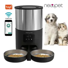 Dispensador Automático De Alimentos Para Cães Gato 5l Newpet - Bivolt