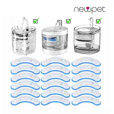 Newpet Kit 4 Filtro De Fonte De Água Gato Cão Pet Refil Bebedouro