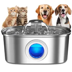 Newpet Bebedouro Gato Fonte Água Inox com Filtro Automático Elétrica Bivolt Silencioso Aço inoxidável 3,2L