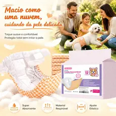 Newpet Fralda Higiênica Descartável Pet para Cachorro Fêmea Dog's Care  P M G - Vários Tamanhos