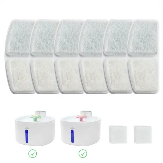 Filtros de substituição para dispensador de fonte de água de aço inoxidável newpet com sistema de filtragem