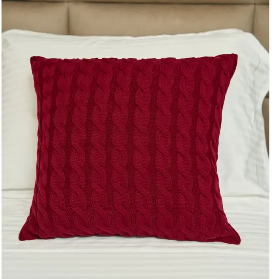 Capa Almofada Decorativa Sofá Sala Quarto Tricot 45x45 - 40001