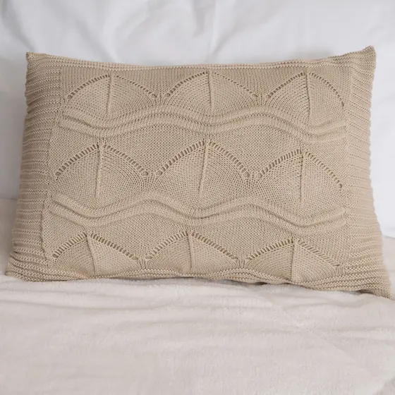 Capa Almofada Baguete Decorativa Tricot Decoração Premium - 40069