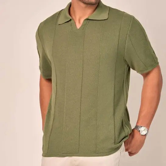 Camiseta Masculina Blusa Gola Polo Trico Manga Curta Elegante Estilosa Pai - 20515
