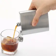 Cantil de Bolso para Whisky ou Bebidas Inox 210ml