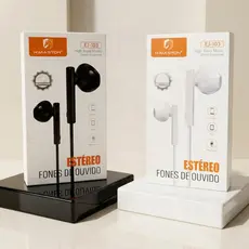 Fone De Ouvido Com Fio Android EarBuds Microfone Controle de Musica Estéreo Esportivo Celular PinoP2