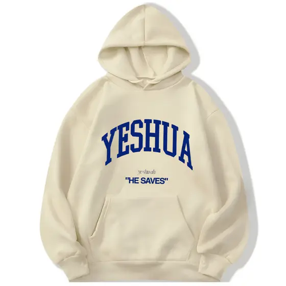 Casaco Flanelado Unissex Moletom Canguru Premium Look Estilo Capuz Casual Quente Yeshua Religioso