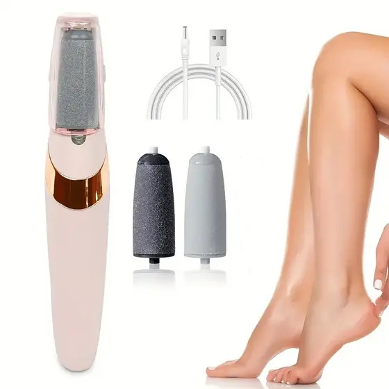 Lixador Para Pés Elétrico Lixadeira Esfoliador Removedor De Calos Portátil Usb Lixa Pé Tira Calos Pedicure