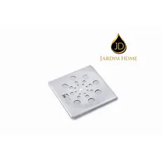 Ralo Tampa Grelha Quadrado 10x10 cm Aço Inox  Banheiro, Cozinha