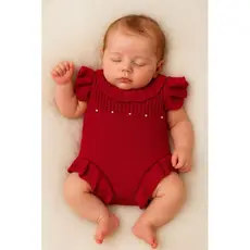 Macacão Curto Perolas Verão Vestido Macaquito Romper Tricot Fresquinhas Fresquinho