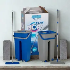 Rodo Flat Mop com Balde Lava e Seca 360° sem esforço retirar sujeiras e excesso de água