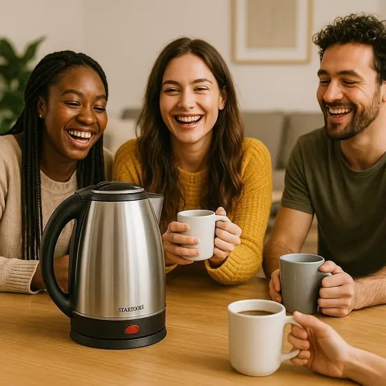 Chaleira Elétrica Inox Desligamento Automático Base 360 Cozinha Achadinhos