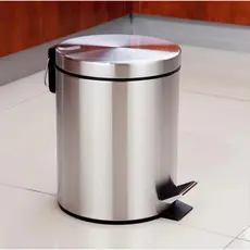 Cesto de Lixo Pedal Lixeira Inox 5 L / 3 L Cozinha Banheiro Removível Alça Achadinhos Achadinhos
