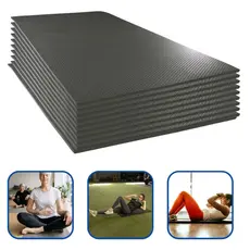 Colchonete Eva Antiderrapante Academia Yoga 100x50cm 10mm Preto Qualidade Premium Envio Imediato