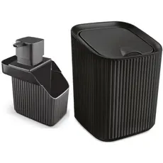 Kit Conjunto Pia Cozinha Porta Detergente E Lixeira 3L Envio Imediato