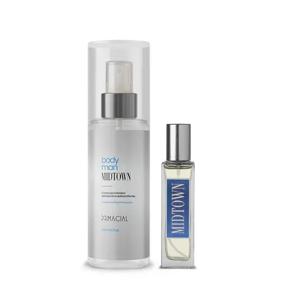 Kit Midtown Body Splash 200ml e Perfume 30ml by Primacial