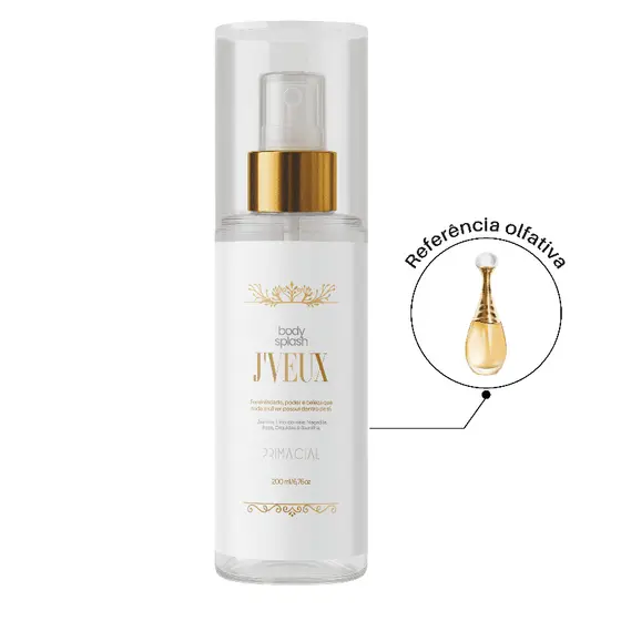 BODY SPLASH FEMININO J'VEUX 200ML - PRIMACIAL PERFUME FLORAL FRESCO