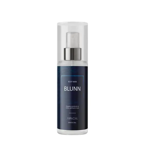 BODY SPLASH MASCULINO BLUNN 200ML - PRIMACIAL PERFUME CÍTRICO AMADEIRADO