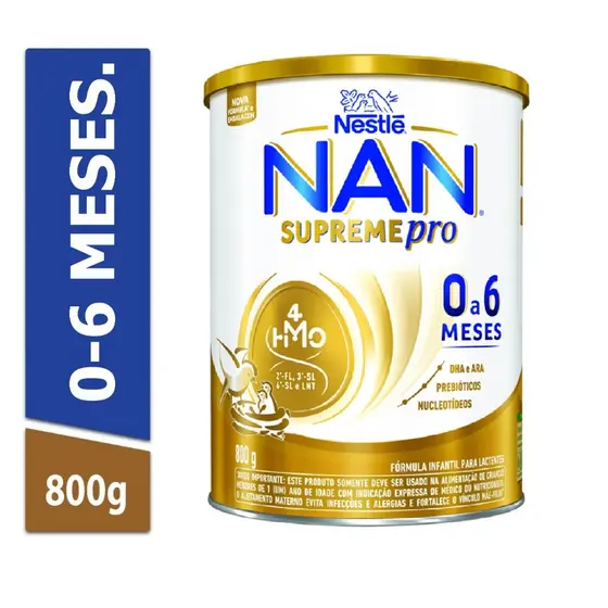 Fórmula Infantil NAN Supreme 0 A 6 Anos 800g Nestlé