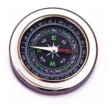 Bússola Vintage Metal 75mm Camping Caça Trilha Pesca Viagem