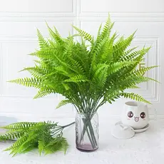 Buquês Samambaia Arbusto Artificial Folhagem Decoração Realista