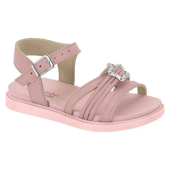 Sandália Infantil Feminina Menina Bebe Detalhe de Estrela Ref:.2714.223