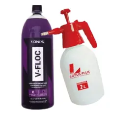V-Floc Shampoo Automotivo + Pulverizador Lotus Vonixx Super Concentrado