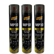 Kit 3 Silicone Spray Limpeza Automotiva Tutti Fruti Citrus Brilho Lustro Protege Brilho Protege