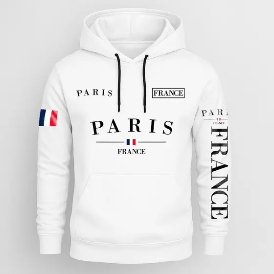 Moletom Unissex Paris France Blusa de Frio Masculina Manfinity Street Wear