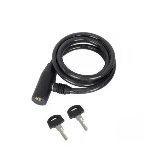 Cadeado Para Bicicleta e Moto Com Cabo De Aço 64 Cm