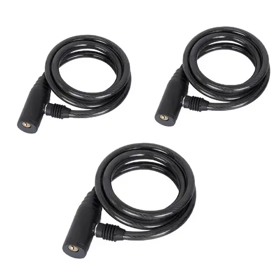 Kits de Cadeado Para Bicicleta e Moto Com Cabo De Aço 64 Cm