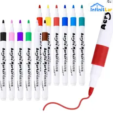 Kit 60 Canetas Posca Coloridas Artesanato Tecido Cerâmica Madeira Durável