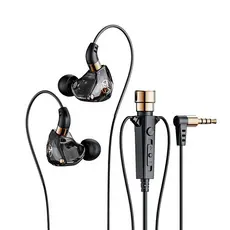 fone de ouvido esporte com cancelamento ruído fones com microfone dinâmico hd para gravação canto ao vivo KT-02 3.5mm
