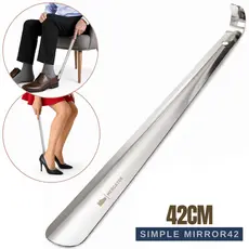 Calçadeira 42cm Aço Inox para Sapatos | Sandálias | Tênis - Idosos Obesos Grávidas MERCATOE SIMPLE